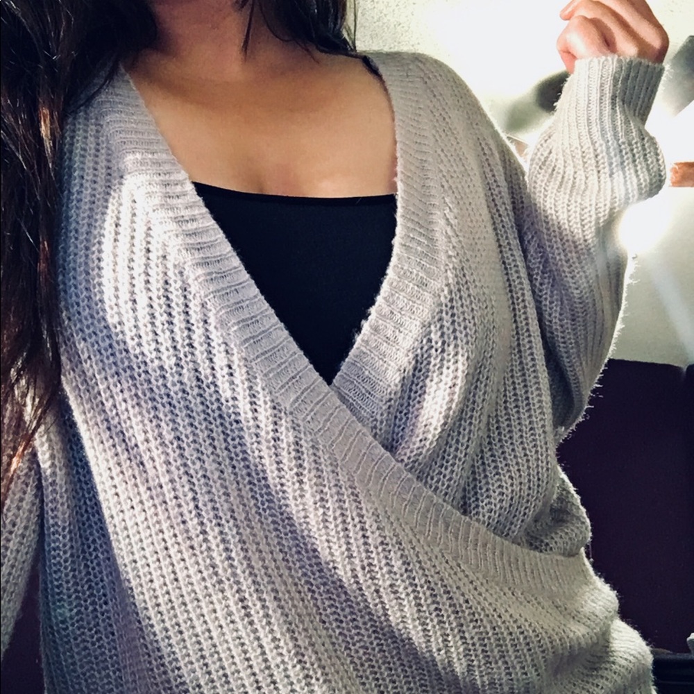 H&M grey knit sweater